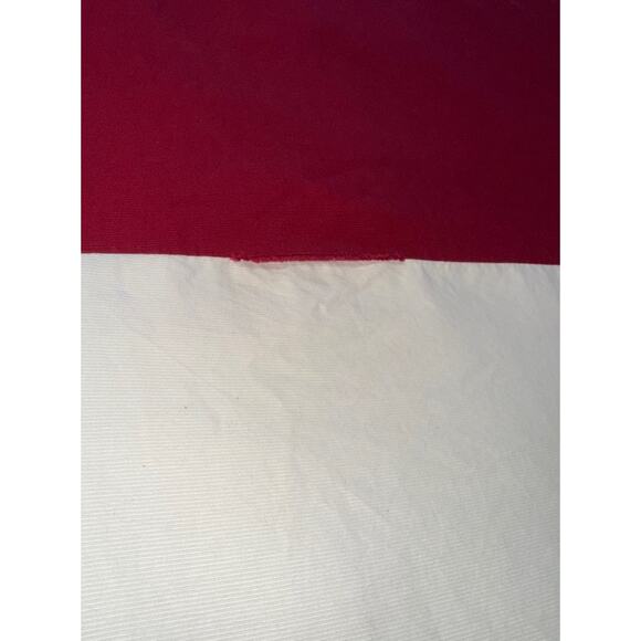 Lacoste Full / Queen Size Luxury Duvet Cover Heavy Cotton Red Maroon White - Picture 12 of 13